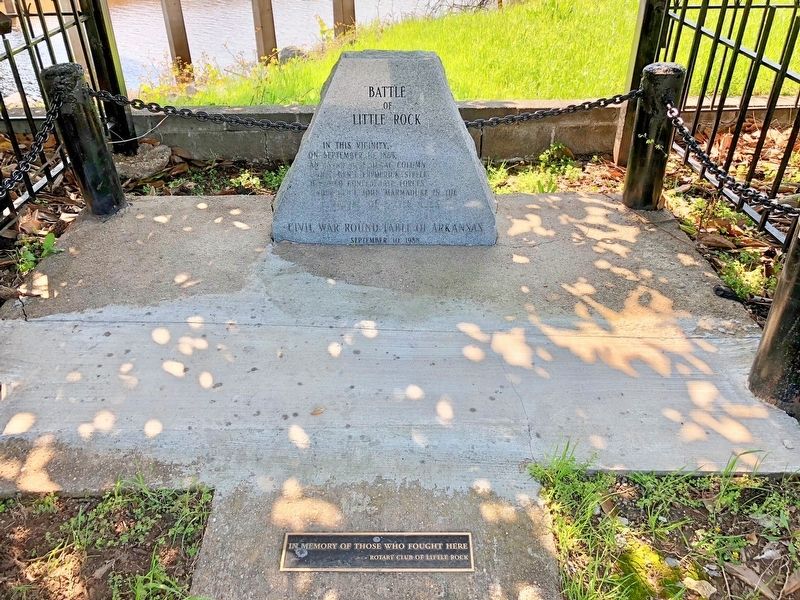 Battle of Little Rock Marker image. Click for full size.