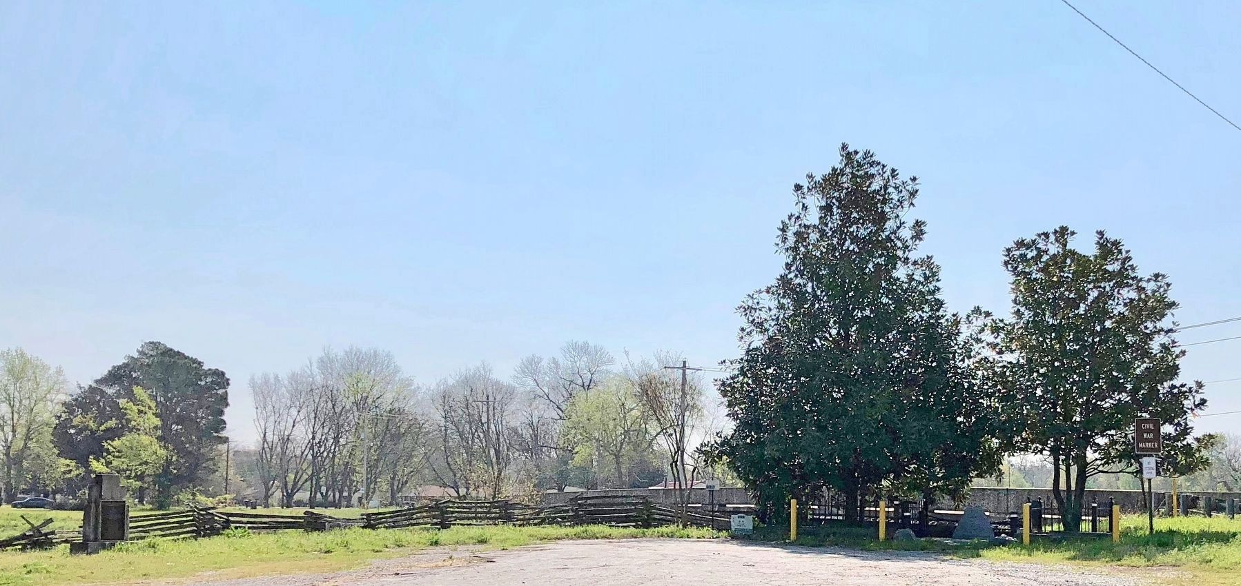 Area view of Battle of Little Rock Marker and other markers. image. Click for full size.