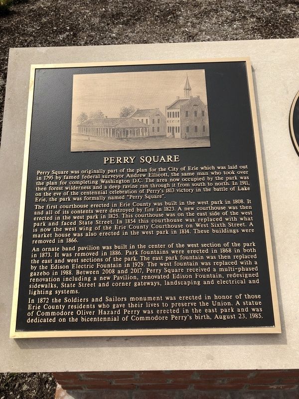 Perry Square Marker image. Click for full size.