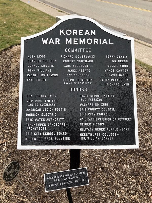 Committee and Donor Plaque. Click for full size. Committee and Donor Plaque image. Click for full size.