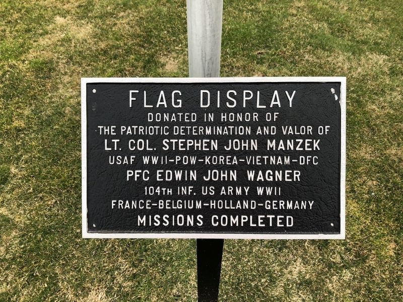 Flag Display Marker. Click for full size. Flag Display Marker image. Click for full size.
