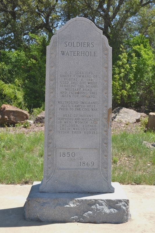 Soldiers Waterhole Marker. Click for full size. Soldiers Waterhole Marker image. Click for full size.