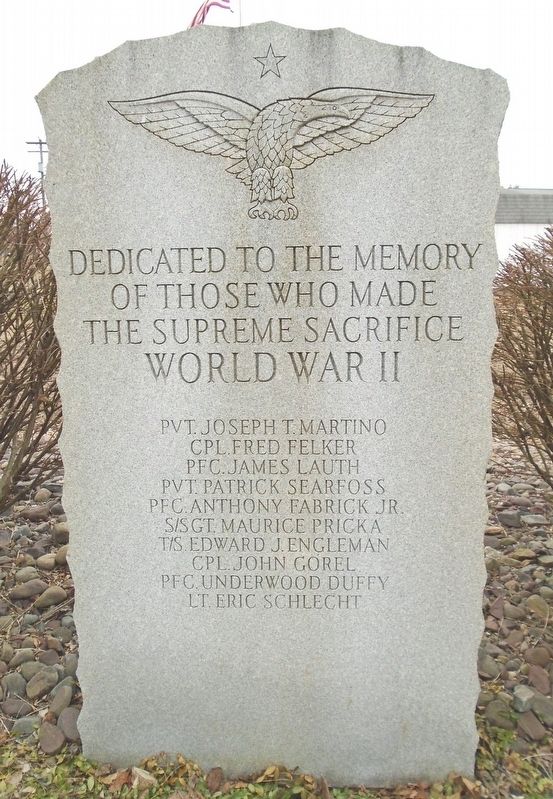 World War II Honored Dead. Click for full size. World War II Honored Dead image. Click for full size.