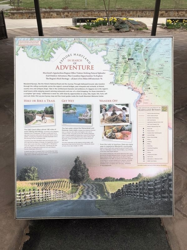 Explore Maryland In Search of Adventure Marker image. Click for full size.