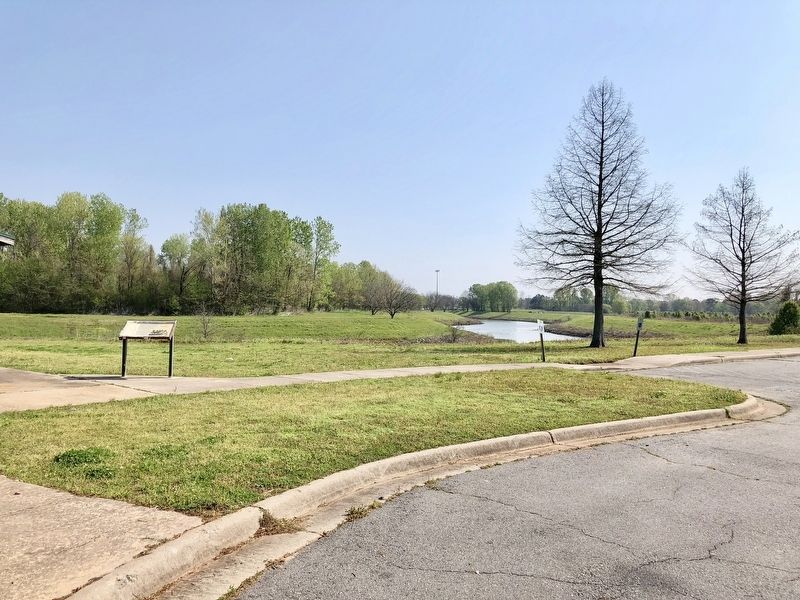 View, as noted on marker, of the primary fighting area. image. Click for full size.