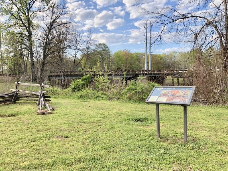 Like Sorrow's Veil Marker near location of former bridge that was burned.. Click for full size. Like Sorrow's Veil Marker near location of former bridge that was burned. image. Click for full size.