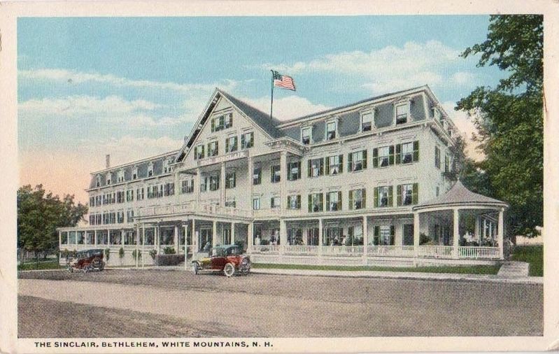 <i>The Sinclair, Bethlehem, White Mountains, N.H.</i> image. Click for more information.