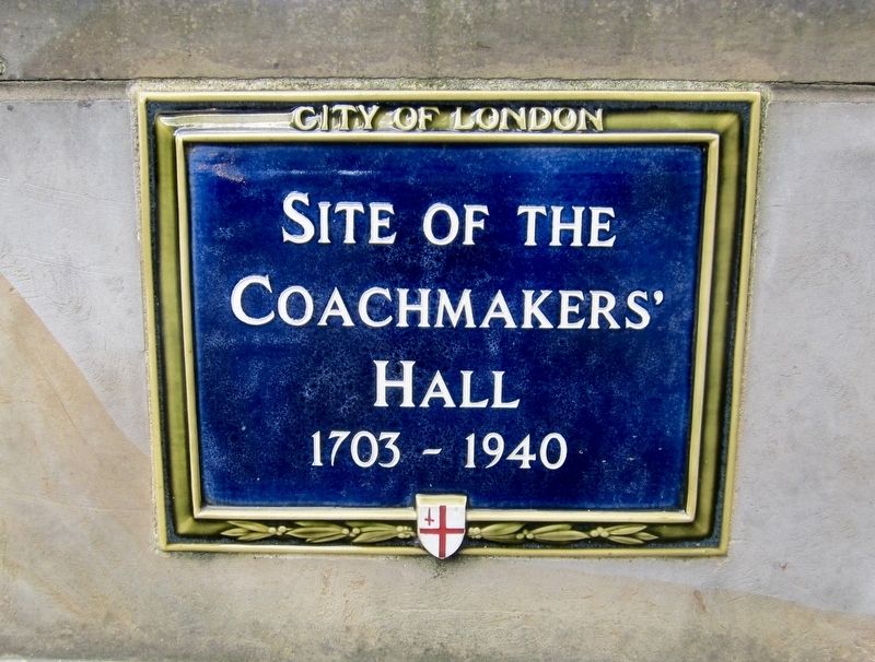 Coachmakers' Hall Marker. Click for full size. Coachmakers' Hall Marker image. Click for full size.