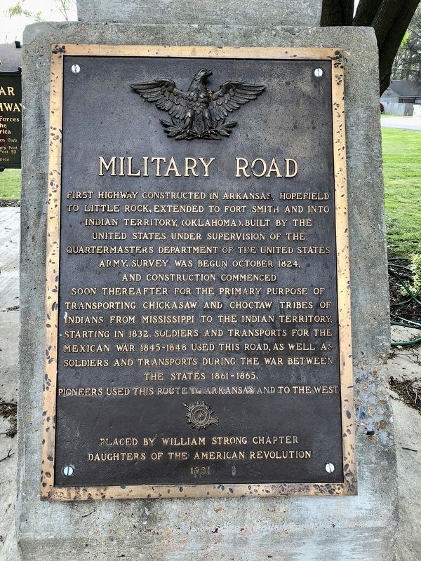 Military Road Marker. Click for full size. Military Road Marker image. Click for full size.