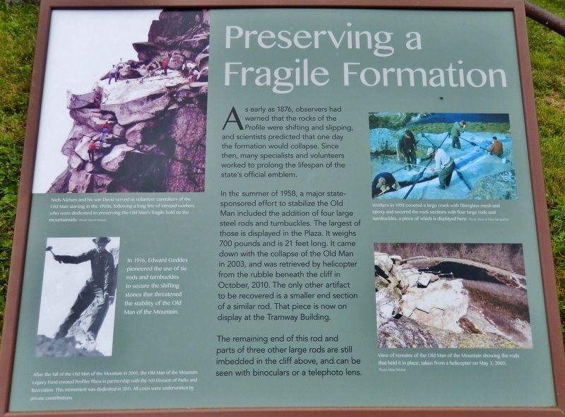 Preserving a Fragile Formation Marker. Click for full size. Preserving a Fragile Formation Marker image. Click for full size.