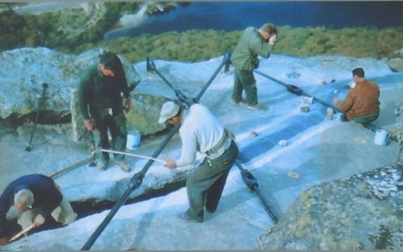 Marker detail: 1958 crack maintenance. Click for full size. Marker detail: 1958 crack maintenance image. Click for full size.