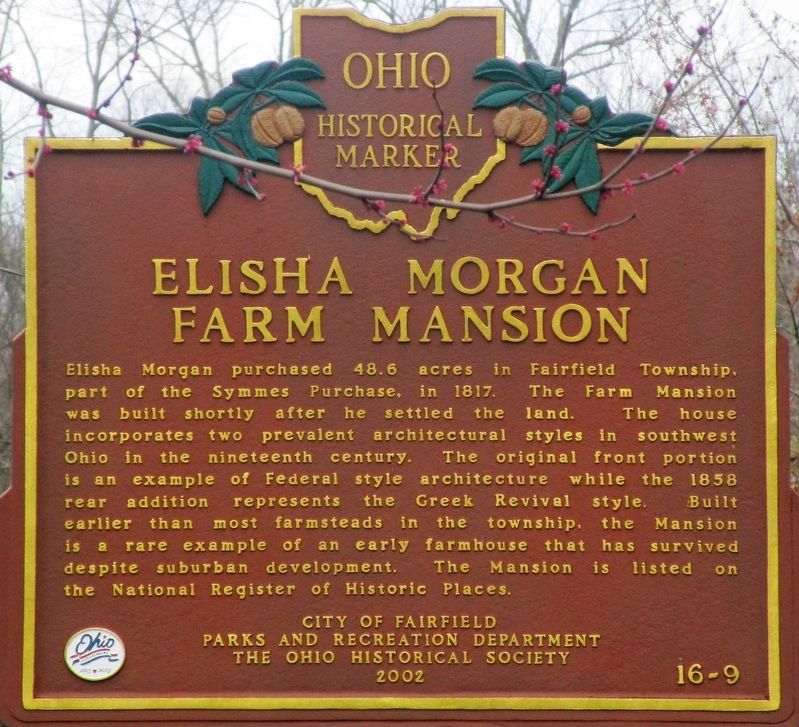 Elisha Morgan Farm Mansion Marker image. Click for full size.