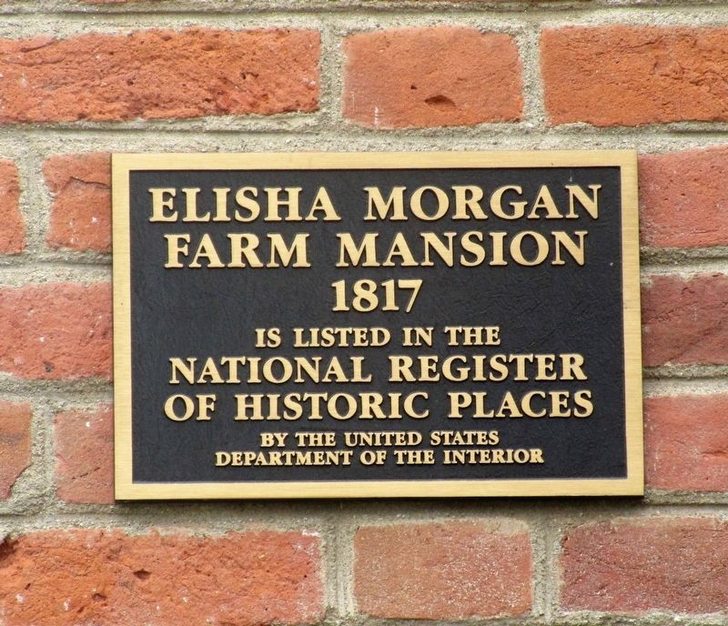 Elisha Morgan Farm Mansion Marker image. Click for full size.