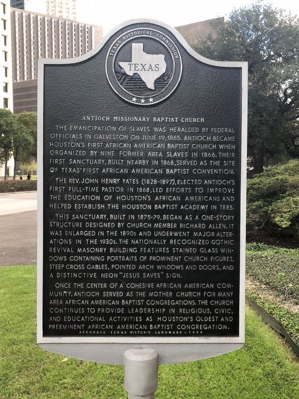 Antioch Missionary Baptist Church Marker. Click for full size. Antioch Missionary Baptist Church Marker image. Click for full size.