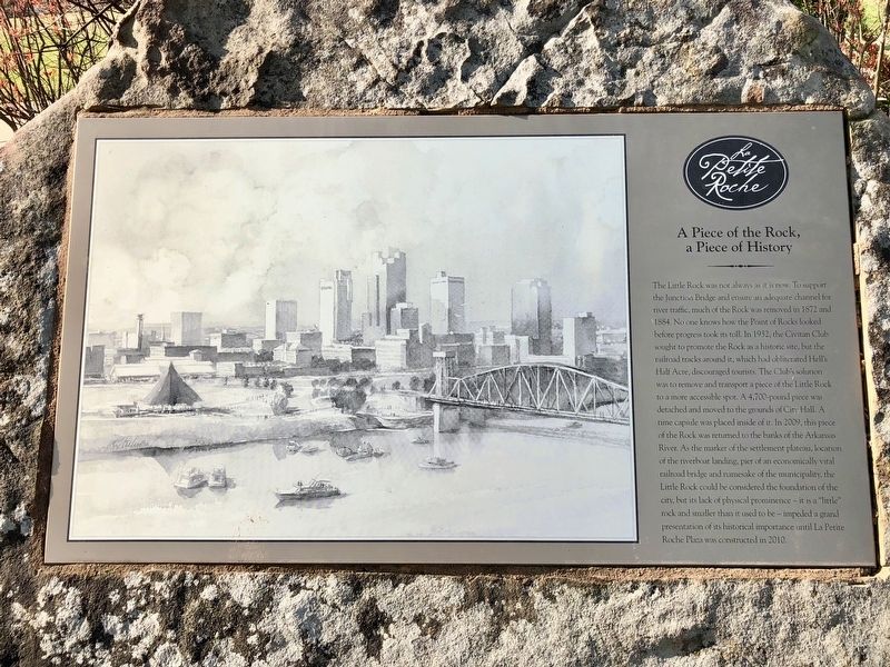 A Piece of the Rock, a Piece of History Marker image. Click for full size.