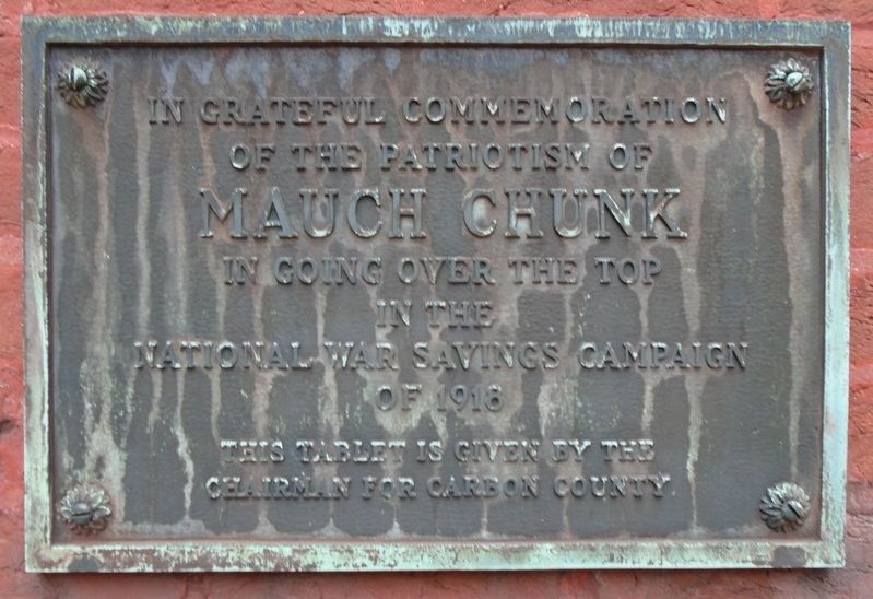 National War Savings Campaign of 1918 Marker. Click for full size. National War Savings Campaign of 1918 Marker image. Click for full size.