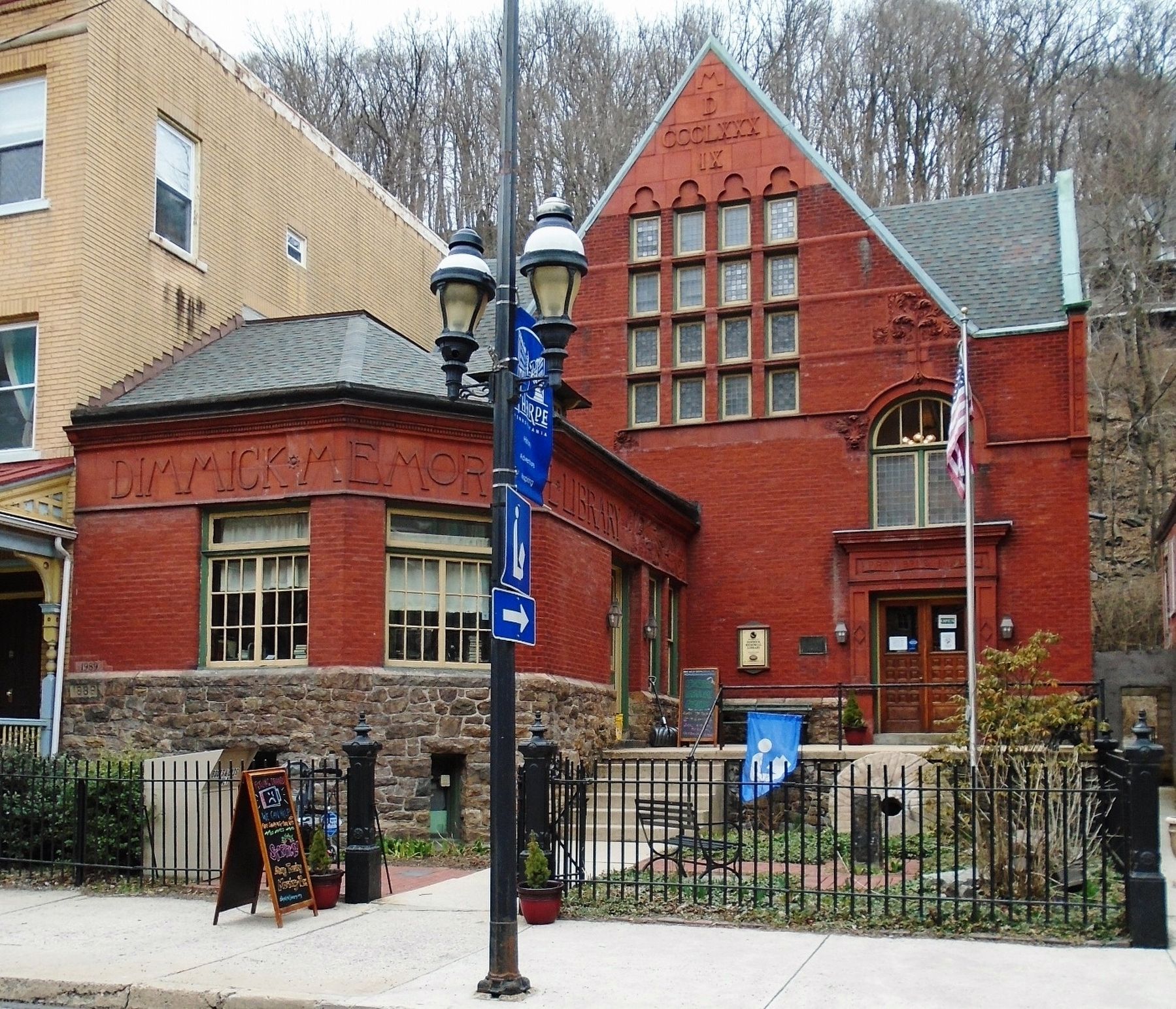 Dimmick Memorial Library. Click for full size. Dimmick Memorial Library image. Click for full size.