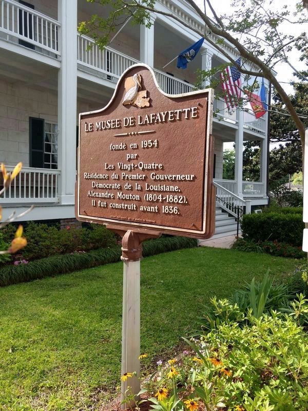 French side of Lafayette Museum Marker image. Click for full size.