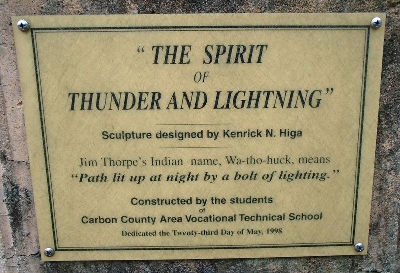 “The Spirit of Thunder and Lightning” Marker image. Click for full size.