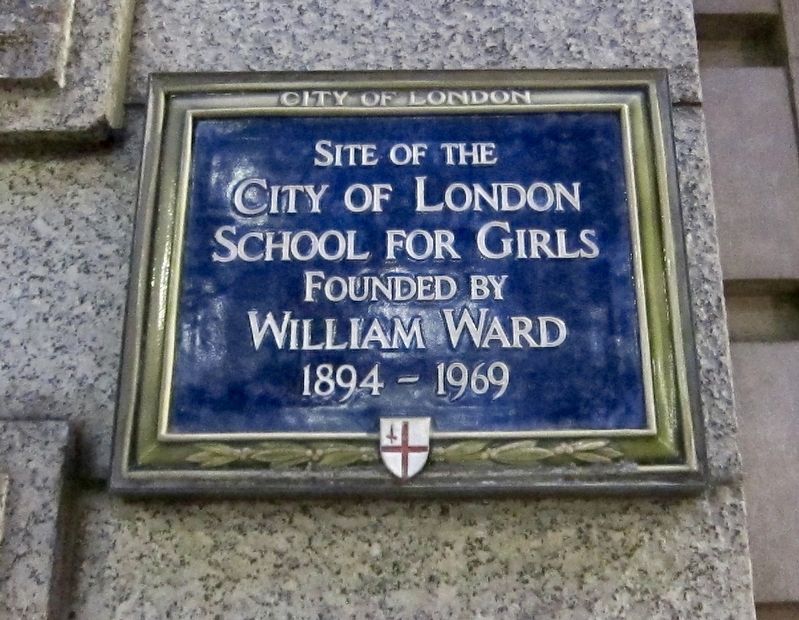 City of London School for Girls Marker image. Click for full size.