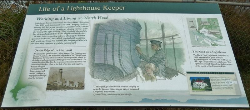Life of a Lighthouse Keeper Marker image. Click for full size.