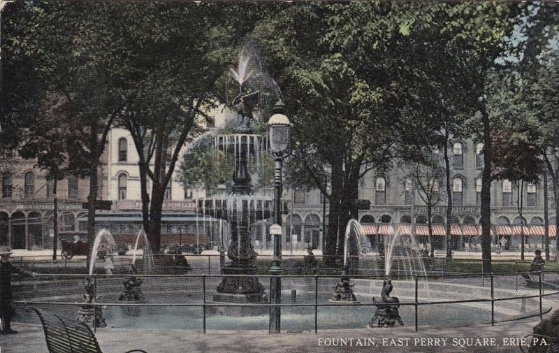 <i>Fountain, East Perry Square, Erie, Pa.</i> image. Click for full size.