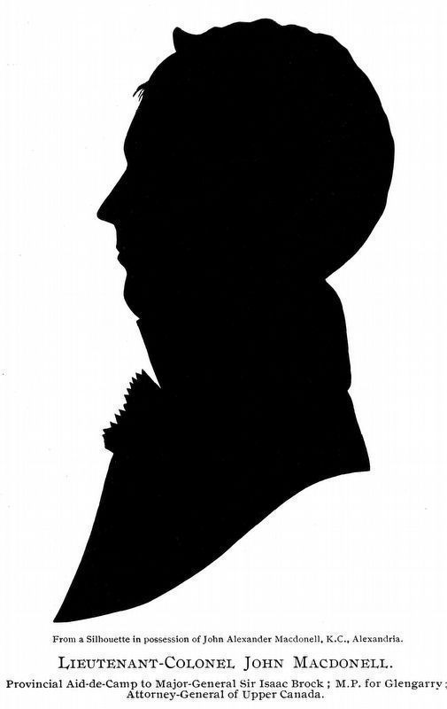 Lieutenant-Colonel John Macdonell image. Click for full size.