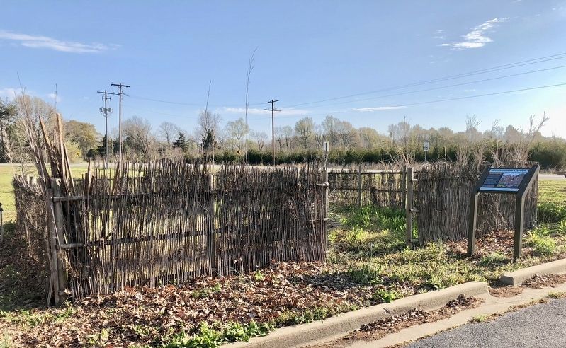 Mississippian Garden and marker. Click for full size. Mississippian Garden and marker image. Click for full size.