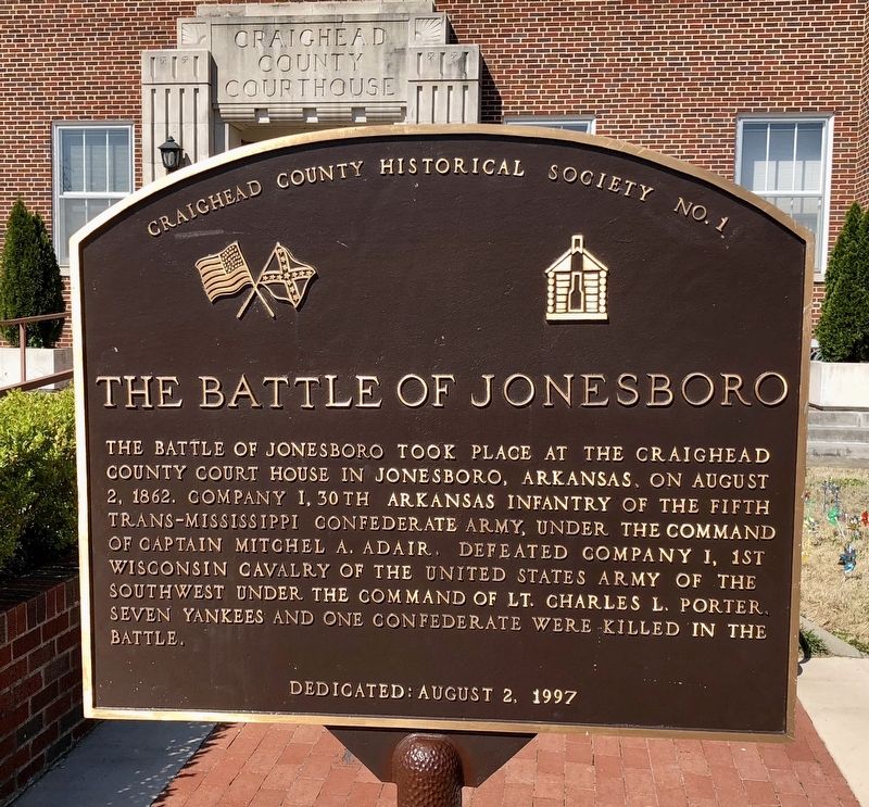The Battle of Jonesboro Marker image. Click for full size.