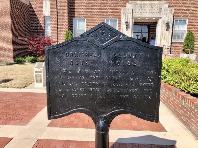 Craighead County Court House Marker image. Click for full size.