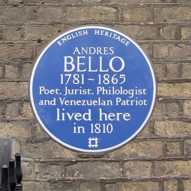 Andres Bello Marker. Click for full size. Andres Bello Marker image. Click for full size.