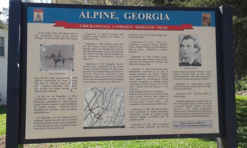 Alpine, Georgia Marker image. Click for full size.