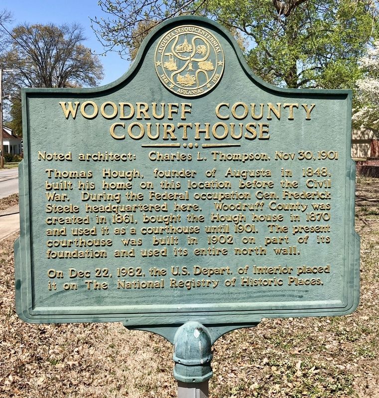 Woodruff County Courthouse Marker image. Click for full size.