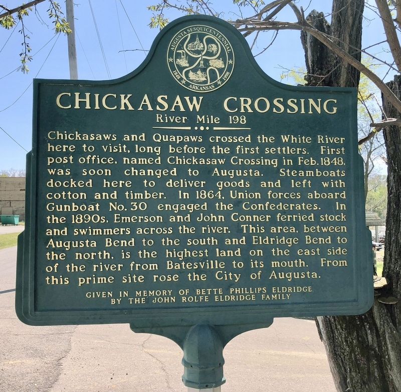 Chickasaw Crossing Marker image. Click for full size.