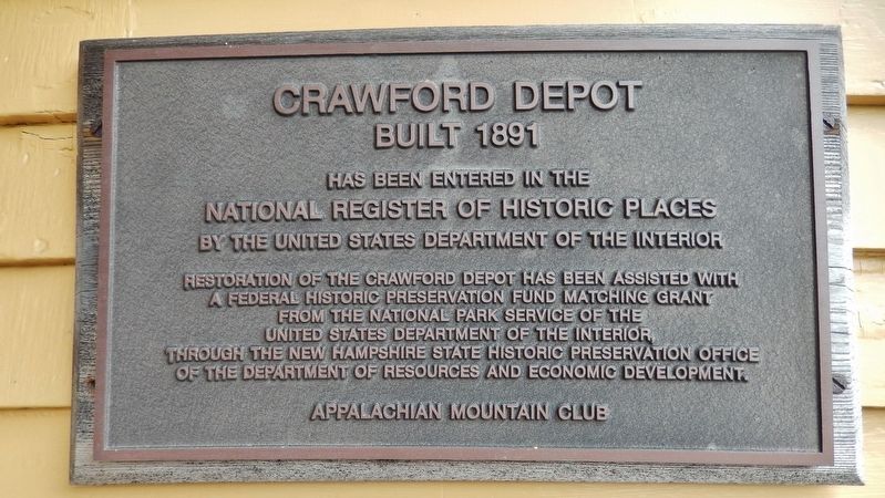 Crawford Depot Marker. Click for full size. Crawford Depot Marker image. Click for full size.