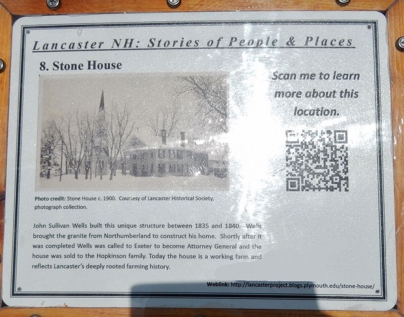 Stone House Marker. Click for full size. Stone House Marker image. Click for full size.