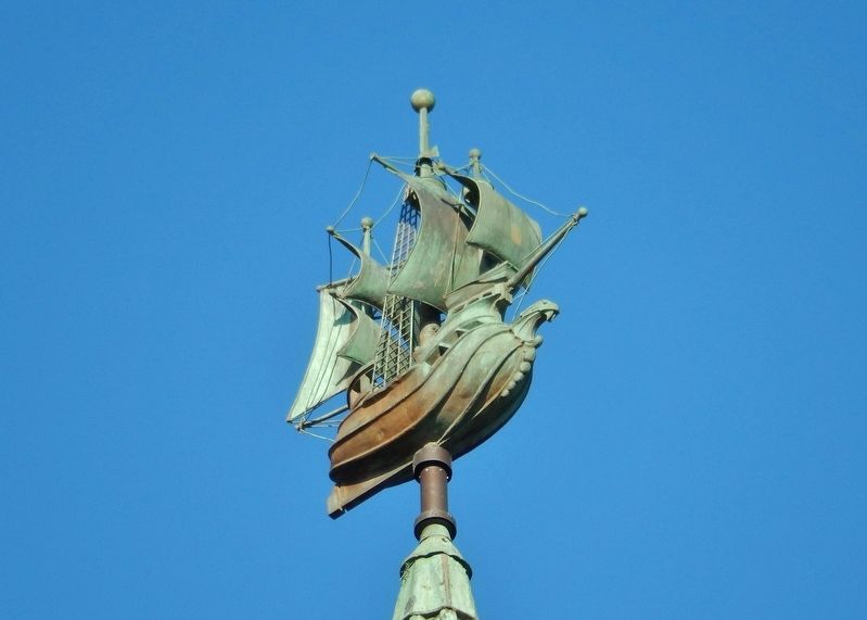 7x9 Foot Copper Half Moon Replica Weathervane. Click for full size. 7x9 Foot Copper Half Moon Replica Weathervane image. Click for full size.