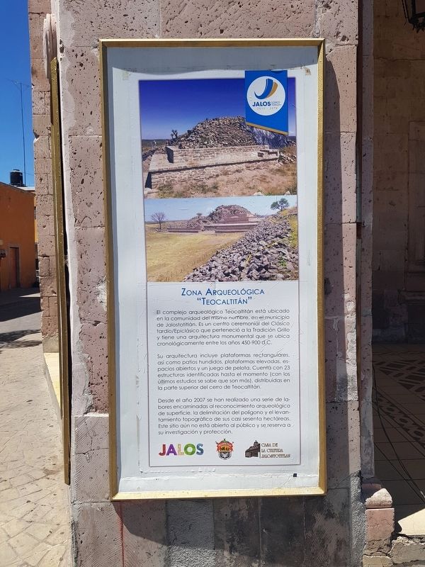 The Archaeological Zone of Teocaltitán Marker image. Click for full size.