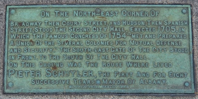 Second Albany City Hall Marker. Click for full size. Second Albany City Hall Marker image. Click for full size.