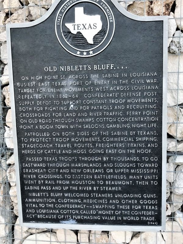 Old Niblett's Bluff, C.S.A. Marker image. Click for full size.