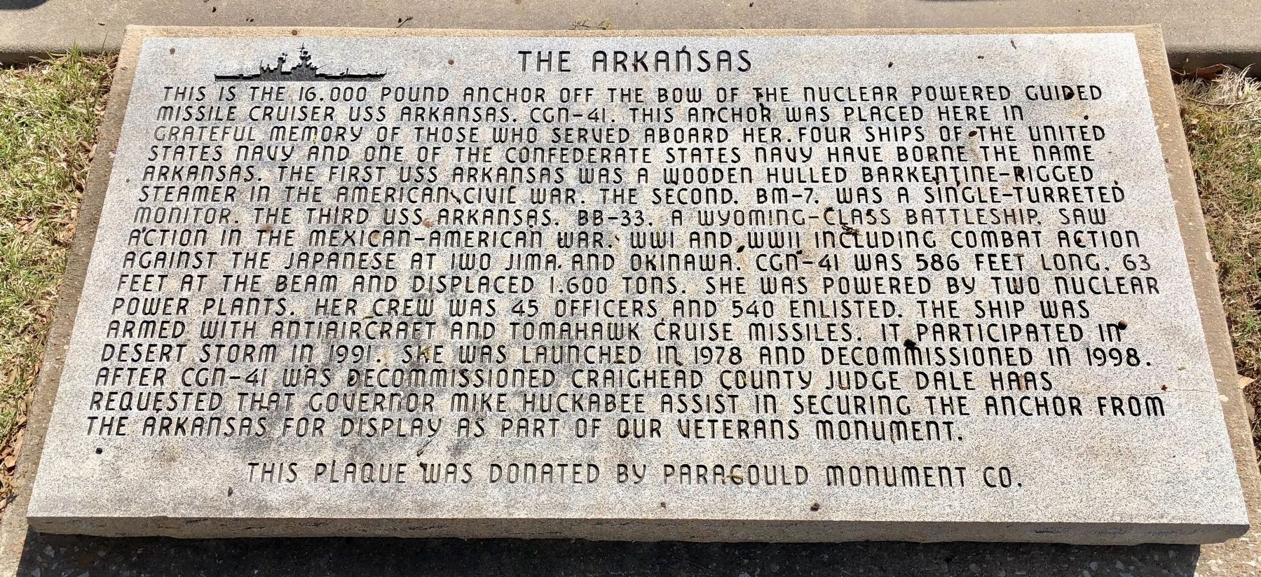The Arkansas Marker image. Click for full size.