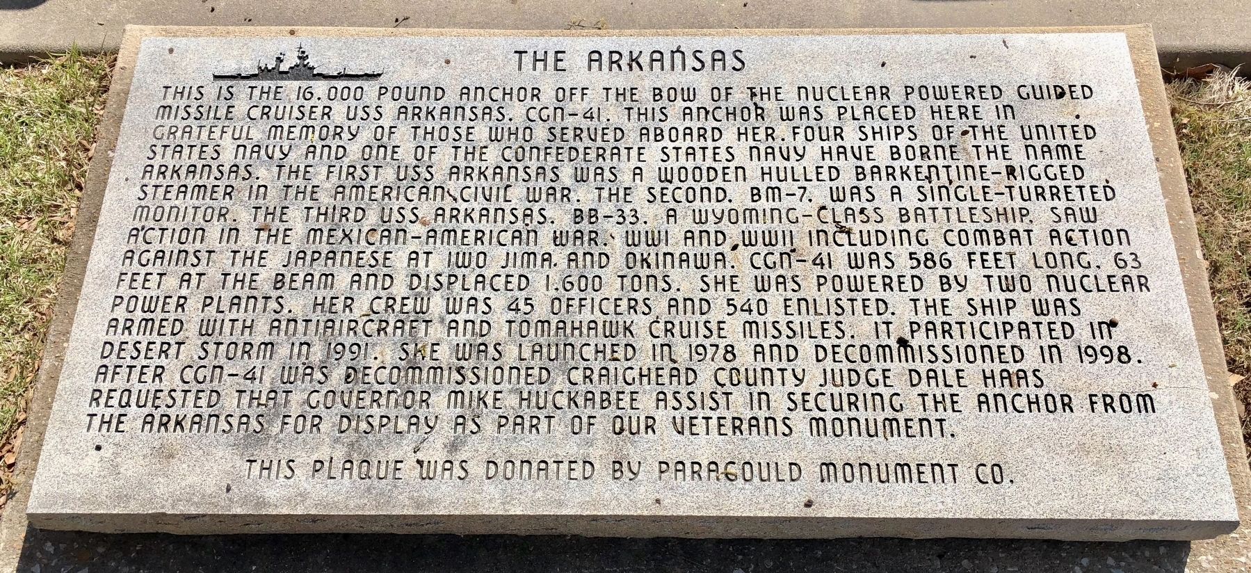 The Arkansas Marker. Click for full size. The Arkansas Marker image. Click for full size.