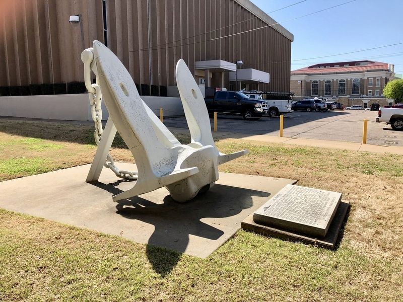 View of anchor near rear of the United States Courthouse. image. Click for full size.
