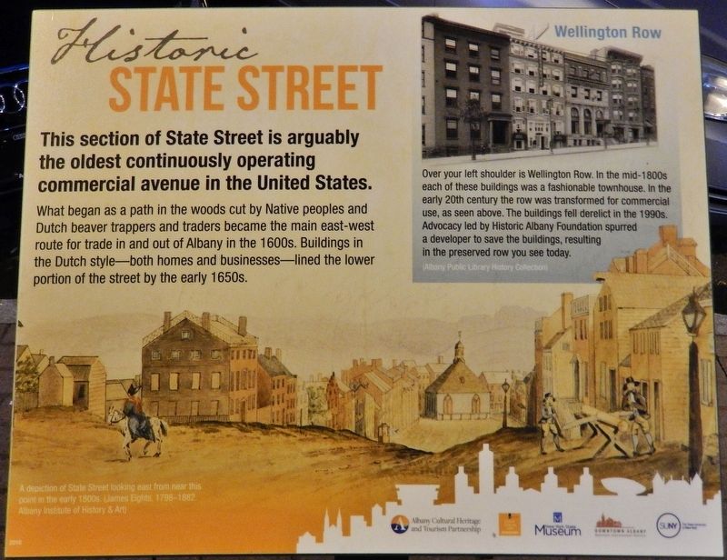 Historic State Street Marker. Click for full size. Historic State Street Marker image. Click for full size.