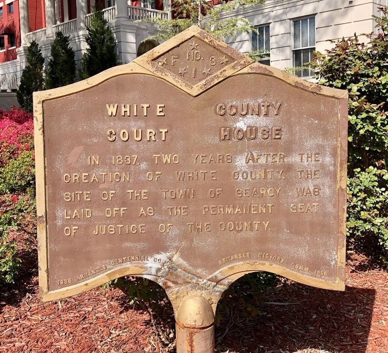 White County Court House Marker image. Click for full size.