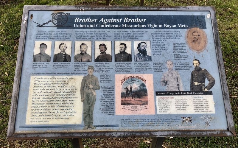 <i>Brother Against Brother</i> Marker. Click for full size. <i>Brother Against Brother</i> Marker image. Click for full size.