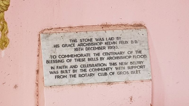 The Bells of Gros Islet Marker image. Click for full size.