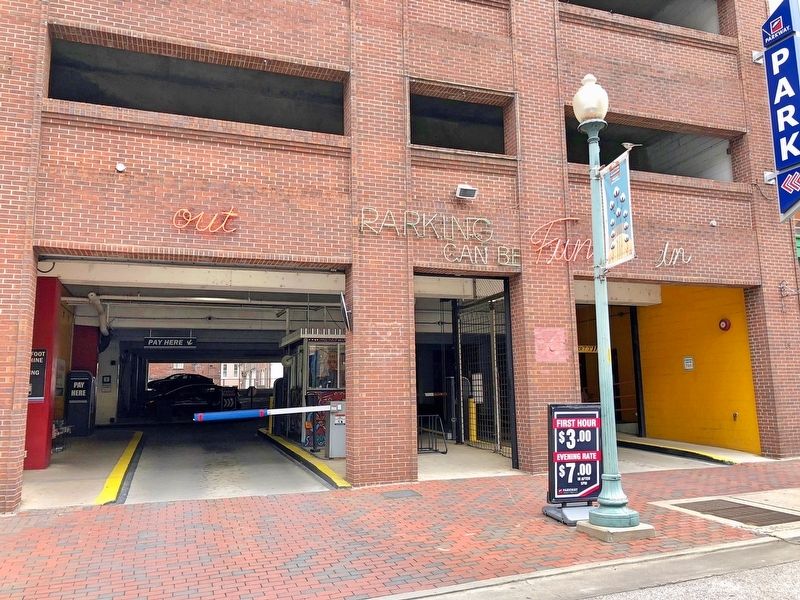 First "Talkies" plaque is on sidewalk in middle of photo.. Click for full size. First "Talkies" plaque is on sidewalk in middle of photo. image. Click for full size.