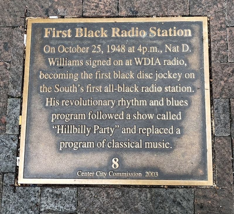 First Black Radio Station Marker image. Click for full size.