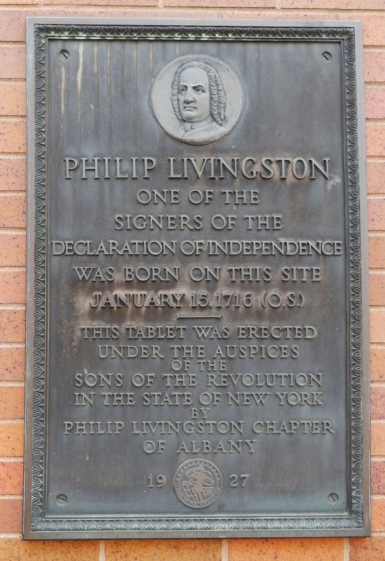 Philip Livingston Marker image. Click for full size.